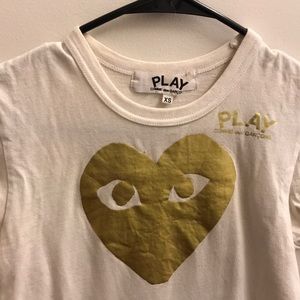 Comme des garcons play t-shirt